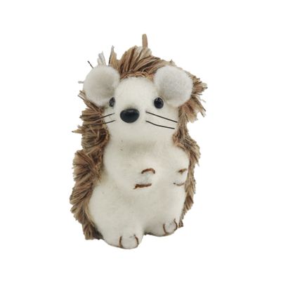 Sitting Hedgehog Ornament - H9cm