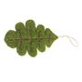 Leaf Hanging Decoration - Green - H14cm
