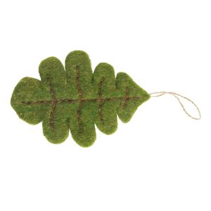 Leaf Hanging Decoration - Green - H14cm