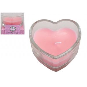Heart Shaped Candle In Glass