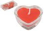 Heart Shaped Candles in Glass Holder