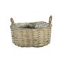 Oval Split  Willow Basket - Full Willow Ears/Rim and Liner - 26x21xH12cm