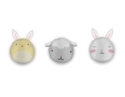 Easter Plush Glitter Squishies	