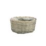 Oval Wood Chip Basket -Full Willow Rim and Liner - 22x17xH11cm 