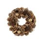 Xmas Wreath -  Assorted Cones / Apples / Berries - Gold - 30cm
