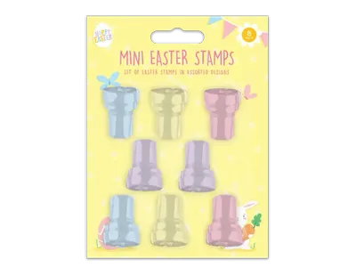 Pack of 8 Mini Easter Stamps	