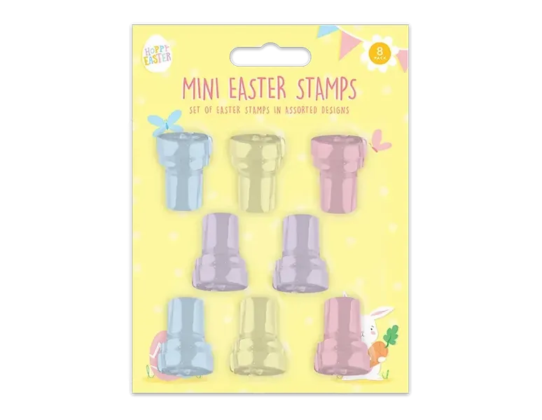 Pack of 8 Mini Easter Stamps	