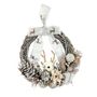 Xmas Half Wreath - Reindeer Head  with Reindeer Ribbon Bow - 36cm