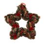 Xmas Star Wreath - Red Flower & Apple - 47cm