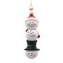 Three Snowman Head Ornament - 15cm