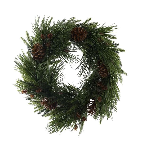 Pine Wreath - PVC Base - 60cm