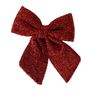 Red  Metallic Bow  - Dia 22cm