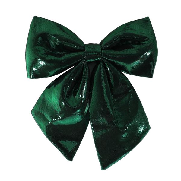 Green Satin Bow - Dia 22cm