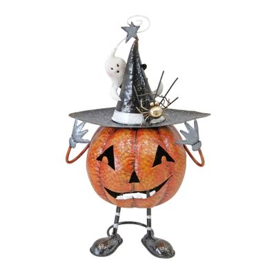 Halloween Metal Pumpkin - 44cm