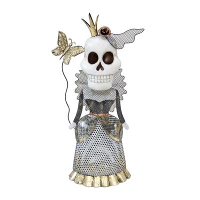 Halloween Metal Skeleton Lady - 56cm