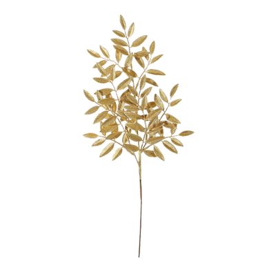 Glitter Leaf Spray - Metallic Gold - 60cm