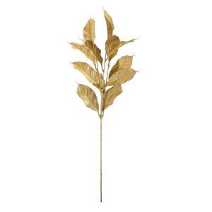 Glitter Leaf Spray - Gold - 68cm 