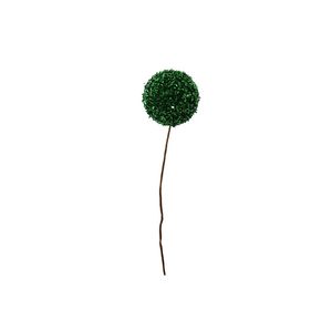 Glitter / Tinsel Ball Pick - Green - 20cm