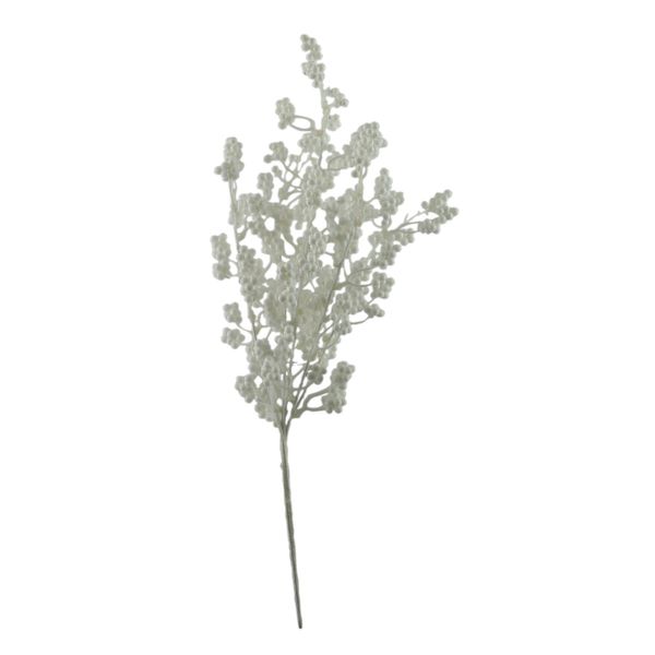 White Berry Spray with Glitter - 56cm
