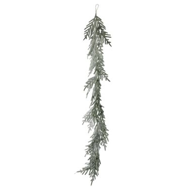 Snowy Garland with Glitter - 183cm
