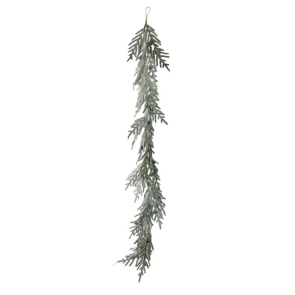 Snowy Garland with Glitter - 183cm