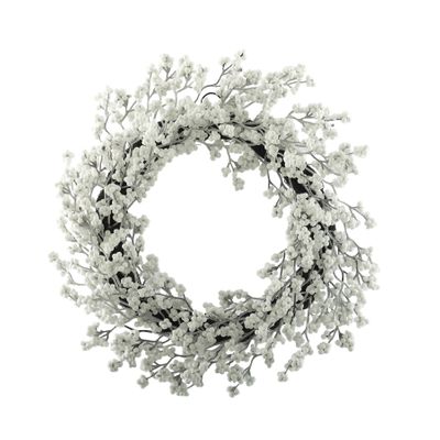 White Berry Wreath - 68cm