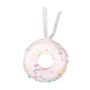 Donut Glitter Donut Hanging Decoration - Light Pink - 7cm