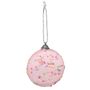 Biscuit Beaded Bauble - Light Pink - 8cm