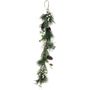 Pine Cone & Foliage Garland - Green/White - 150cm