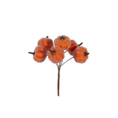 Pumpkin Bunch x 6  - Orange - 27cm