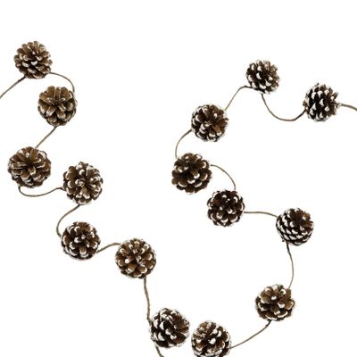 Snow Tipped Pine Cone Garland - 200cm