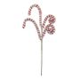 Candy Cane Spray x 4 - White/Red - 50cm