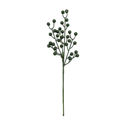 Glitter Berry Spray  - Green - 42cm
