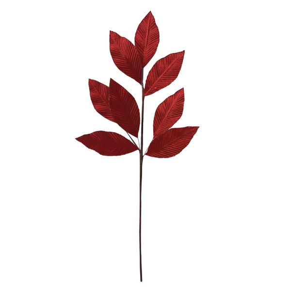 Leaf Spray - Red - 64cm