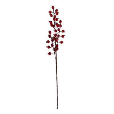 Mini Rose Hip Stem - Red - 55cm