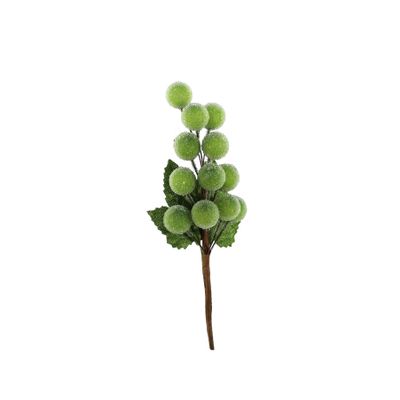 Frosted Grape Pick - Green - 16cm