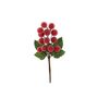 Frosted Grape Pick - Red - 16cm