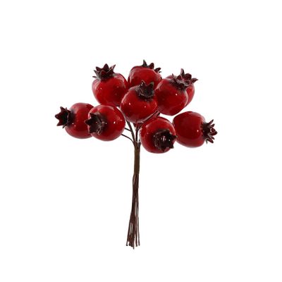 Haw Apple x 12 Pick - Red - 12cm