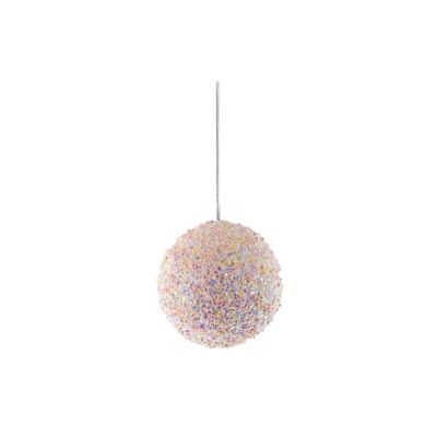 Sparkle Bauble - 10cm - Pink 