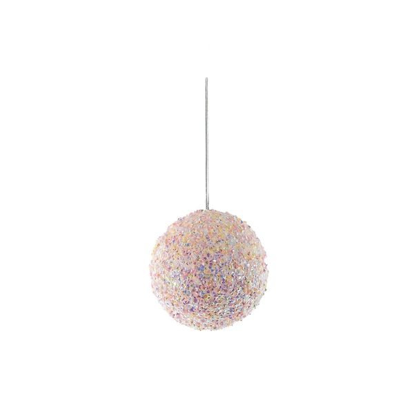 Sparkle Bauble - 10cm - Pink 