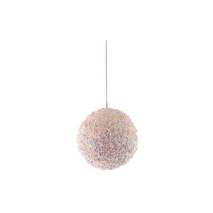 Sparkle Bauble - 10cm - Pink 