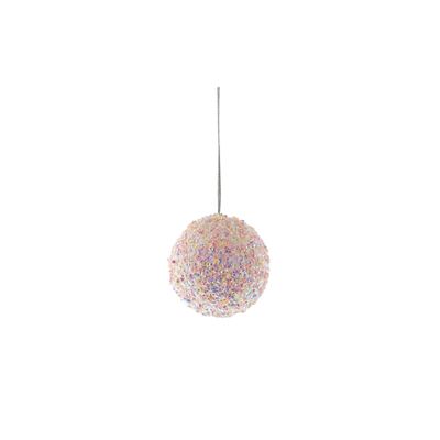 Sparkle Bauble - 8cm - Pink 