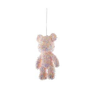 Sparkle Teddy Bear - H17cm - Pink