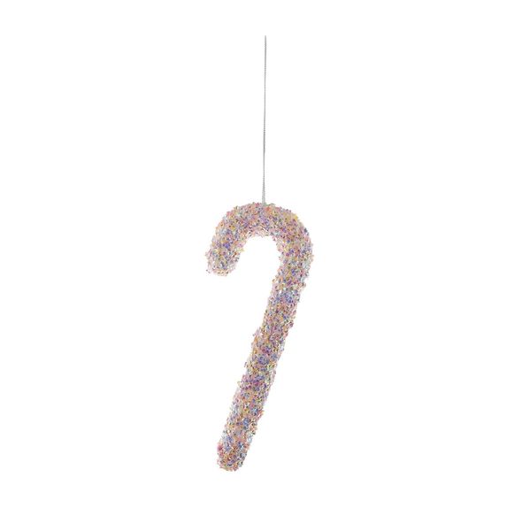 Sparkle Candy Cane - H19cm - Pink