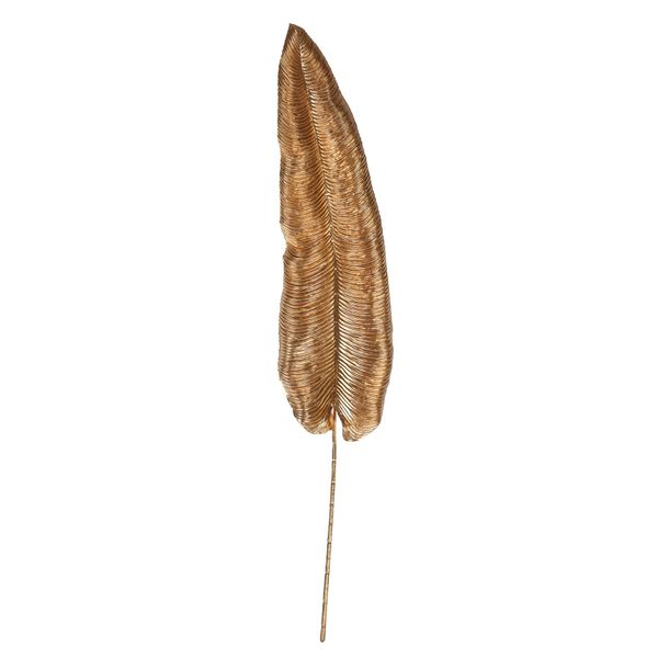 Tropical Leaf - Gold -XX Large  - H145x27cm