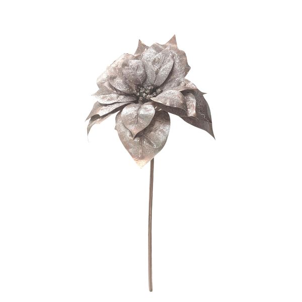 Cosy Poinsettia Stem - Brown - 88cm