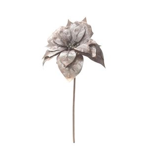 Cosy Poinsettia Stem - Brown - 88cm