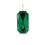 Diamond Gem Hanging Decoration - Green - 14cm