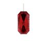 Diamond Gem Hanging Decoration - Red - 14cm