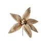 Cosy Furry Poinsettia - Cream - 28cm